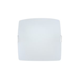 Luminária Plafon Quadrado Med 28cm Fosco  - 1811 MED CR