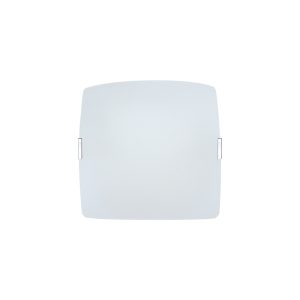 Plafon Quadrado Peq 20cm 1 Lamp E27 Fosco