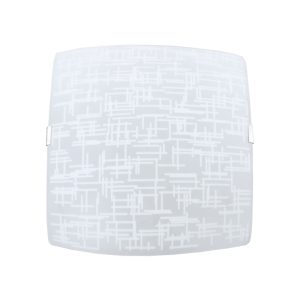 Luminária Plafon Quadrado Gde Textura Branco - 1314 GDE BR
