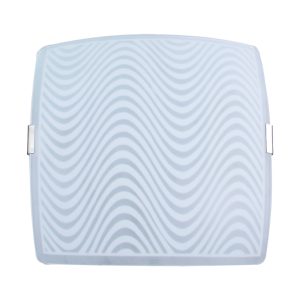 LUMINÁRIA PLAFON QUADRADO PEQ ONDAS - 1316 PEQ CR