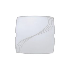 Luminária Plafon Quadrado Med Linhas - 1318 MED CR