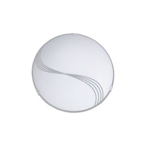 Luminária Plafon Redondo Peq 30cm 30cm Linhas - 1303 PEQ CR