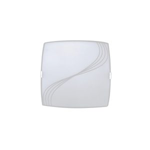 Luminária Plafon Quadrado Peq Linhas - 1318 PEQ CR