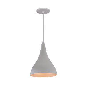 Lustre Pendente Jade 1 Lamp E27 Branco/gold - 3122 BR/GLD