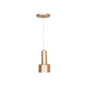 Lustre Pendente Roma Cilindro 1 Lamp E27 Gold - 3133 GLD
