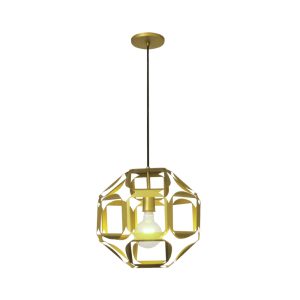 Lustre Pendente Orion Globo 1 Lamp E27 Gold - 3145 GLD
