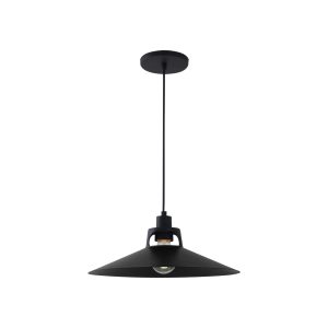 Lustre Pendente Retrô 1 Lamp E27 Preto - 3142 PT