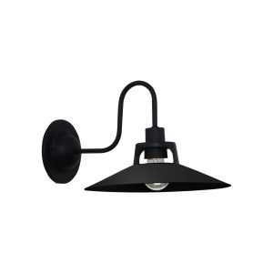 Luminária De Parede Arandela Retrô 1 Lamp E27 Preto - 3141/AR PT