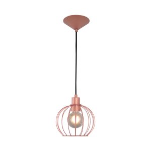 Lustre Pendente Aramado Esfera Peq Rosê - 3004 PEQ RSE