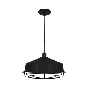 Lustre Pendente Detroit Med 1 Lamp E27 Preto - 3158 PT