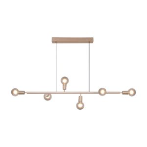 Lustre Pendente Viena 6 Lamp E27 Bronze Mate - 6007/6 BZM