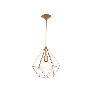 Lustre Pendente Aramado Diamante Gde Gold - 3006 GDE GLD