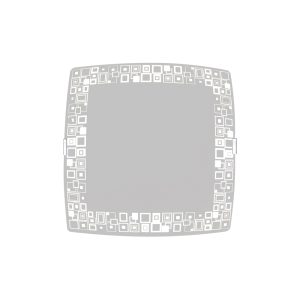 Luminária Plafon Quadrado Med Mosaico Branco - 1313 MED BR
