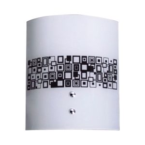 Luminária De Parede Arandela Luminária Calha Mosaico Preto - 1313/AR PT