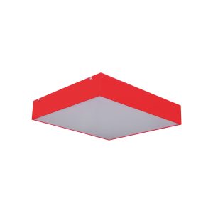 Luminária Plafon Acrilico Gde 4 Lamp E27 Vermelho - 4010/3 VM