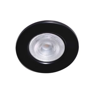 Luminária Spot Embutir Redondo 01 Lamp E27 Preto - 5002 PT