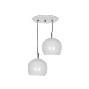 Lustre Pendente Bali 2 Lamp E27 Branco - 3104/2 E BR