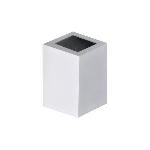 Luminária De Parede Arandela Baliza 1 Visor Quadrado G9 Branco - 1474 BR