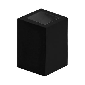 Luminária De Parede Arandela Baliza 2 Visores Quadrado G9 Preto - 1475 PT