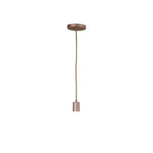 Lustre Pendente Uno E27 Bronze Mate - 3118 BZM