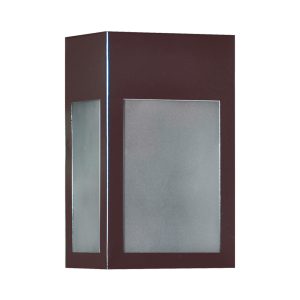 Luminária De Parede Arandela Externa Quadrada Marrom - 1460/AR MAR