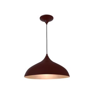 Lustre Pendente Vick 1 Lamp E27 Marrom /gold - 3119 MAR/GLD