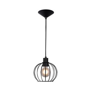 Lustre Pendente Aramado Esfera Peq Preto - 3004 PEQ PT