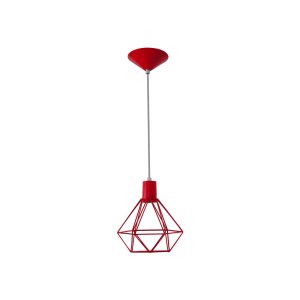 Lustre Pendente Aramado Diamante Peq Vermelho - 3006 PEQ VM