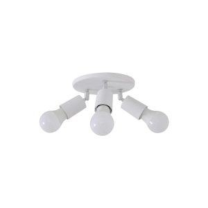 Luminária Spot Sobrepor Canopla Red 3 Lamp E27 Branco - 6011/3 BR