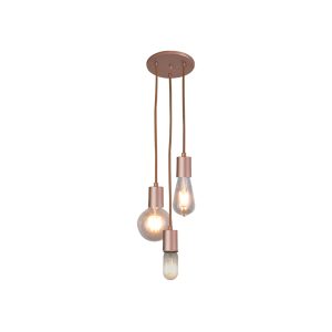 Lustre Pendente Uno C/3 Lamp E27 Bronze Mate - 3118/3 T BZM