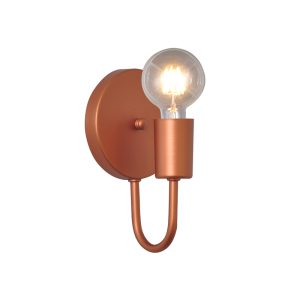 Luminária De Parede Arandela Uno Haste Curva E27 Cobre - 3118/AR CB