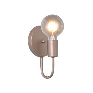 Luminária De Parede Arandela Uno Haste Curva E27 Bronze Mate - 3118/AR BZM