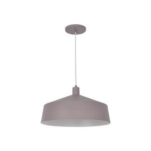 Lustre Pendente Malta Cuba Gde 1 Lamp E27 Camurça - 3139 CAM