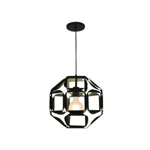 Lustre Pendente Orion Globo 1 Lamp E27 Preto - 3145 PT
