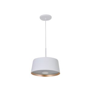 Lustre Pendente Nice 2 Lamp E27 Branco/gold - 3148 BR/GLD