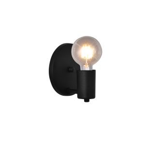 Luminária De Parede Arandela Uno Haste Reta E27 Preto - 3207/AR PT