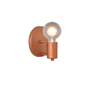 Luminária De Parede Arandela Uno Haste Reta E27 Cobre - 3207/AR CB