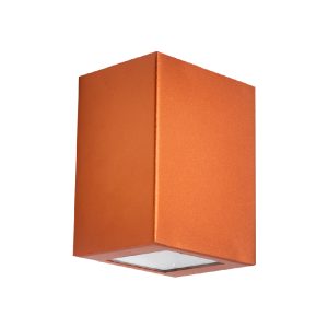 Luminária De Parede Arandela Baliza 2 Visores Quadrado G9 Cobre - 1475 CB