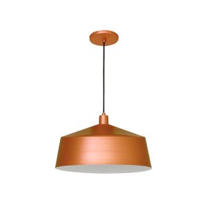 Lustre Pendente Malta Cuba Gde 1 Lamp E27 Cobre - 3139 CB