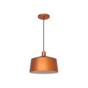 Lustre Pendente Malta Cuba 1 Lamp E27 Cobre - 3138 CB