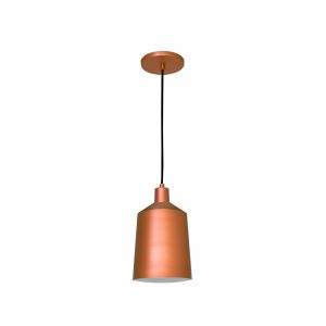 Lustre Pendente Malta Cone 1 Lamp E27 Cobre - 3137 CB