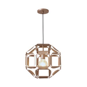 Lustre Pendente Orion Globo 1 Lamp E27 Bronze Mate - 3145 BZM