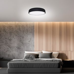 Luminária Plafon Moon Gde 50cm 4 Lamp E27 Preto - 1106 GDE PT