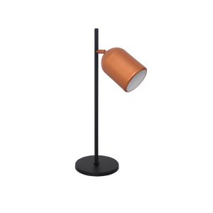 Luminaria De Mesa Anny 1 Lamp E27 Preto/cobre - 3106 LUM PT/CB