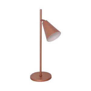 Luminaria De Mesa Cone Belga 1lamp E27 Rosê - 3107 LUM RSE