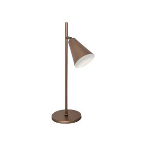 Luminaria De Mesa Cone Belga 1lamp E27 Bronze Mate - 3107 LUM BZM