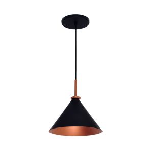 Lustre Pendente Cone Belga Peq 01 Lamp E27 Cobre - 3107 PEQ CB