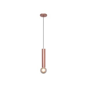 Lustre Pendente Slim Med 1 Lamp E27 Rosê - 3111 MED RSE