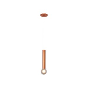 Lustre Pendente Slim Med 1 Lamp E27 Cobre - 3111 MED CB