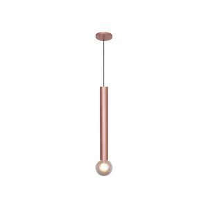Lustre Pendente Slim Gde 1 Lamp E27 Rosê - 3111 GDE RSE